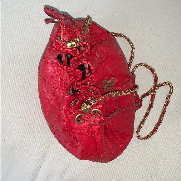 JAY HERBERT QUILTED LEATHER DRAWSTRING BUCKET BAG - Picture 4 of 11